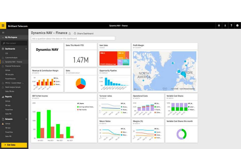 Microsoft Dynamics NAV – financial system